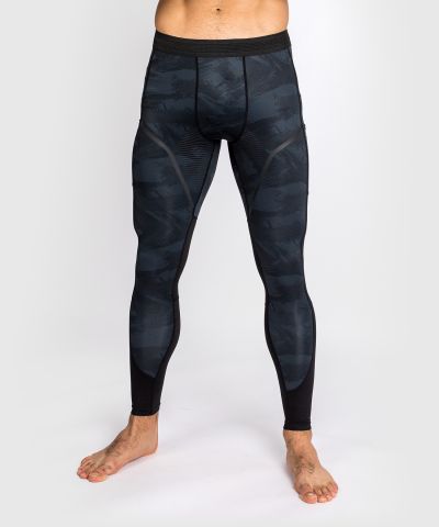 VENUM Electron 3.0 男子紧身长裤 运动训练防磨裤 - 黑色