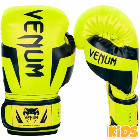 Venum Elite Boxing Gloves Kids - Exclusive - Fluo yellow