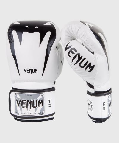 VENUM GIANT 3.0 成人真皮拳击手套 训练泰拳击手套-白色