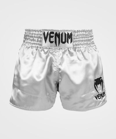 VENUM Classic 泰拳短裤 - 银/黑色