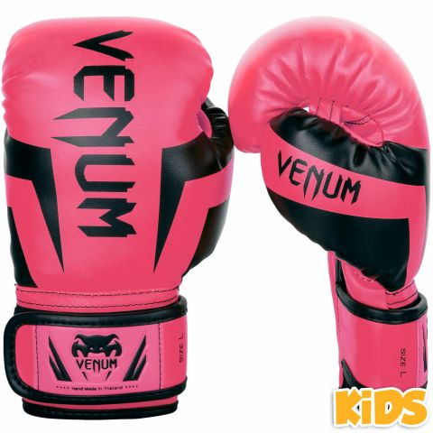 Venum Elite Boxing Gloves Kids - Exclusive - Fluo pink