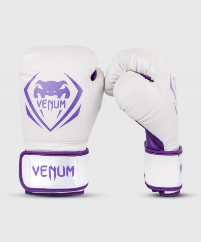 VENUM CONTENDER 成人拳击手套 训练泰拳击手套-白/紫色