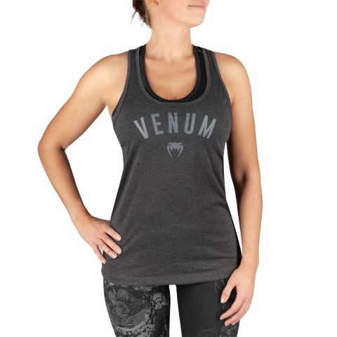 Venum Classic 女子工字款背心 瑜伽训练短袖 - 深麻灰色