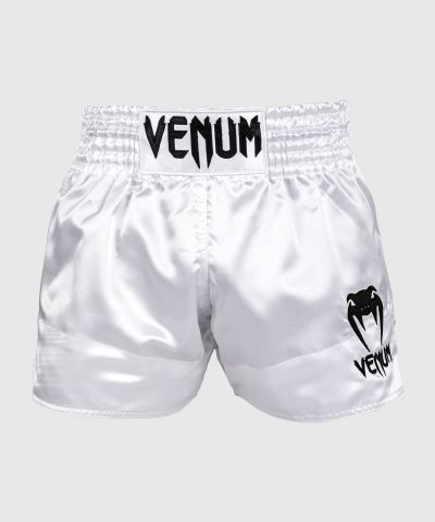 VENUM Classic 泰拳短裤 - 白/黑色