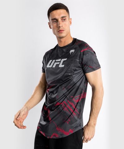 UFC ｜VENUM Fight Week 2.0男子运动速干短袖 训练休闲T恤-黑色