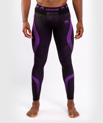 VENUM No Gi 3.0 男子紧身长裤 运动健身长裤 - 黑/紫色