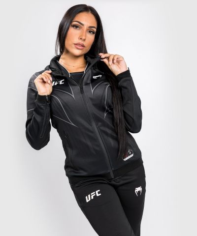 VENUM|UFC Venum Authentic 格斗之夜 2.0 女子出场外套 健身训练卫衣 - 黑色