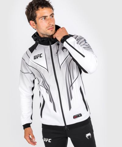 VENUM|UFC Venum Authentic 格斗之夜 2.0 男子出场外套 健身训练卫衣 - 白色