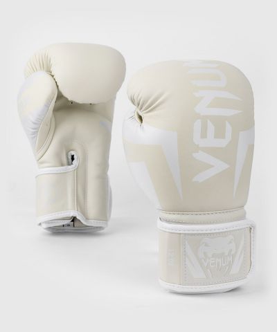 Venum Elite Boxing Gloves - White/White