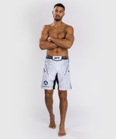 UFC Adrenaline | VENUM Authentic 格斗之夜 男士格斗短裤-长款 - 白色