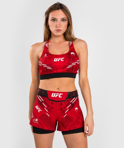 UFC Adrenaline | VENUM Authentic 格斗之夜 女士运动内衣 - 红色