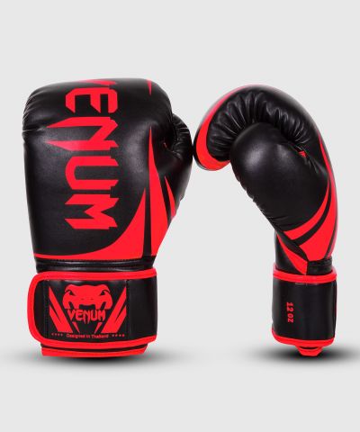 VENUM Challenger 2.0 男女拳击手套 训练拳击手套 - 黑/红色