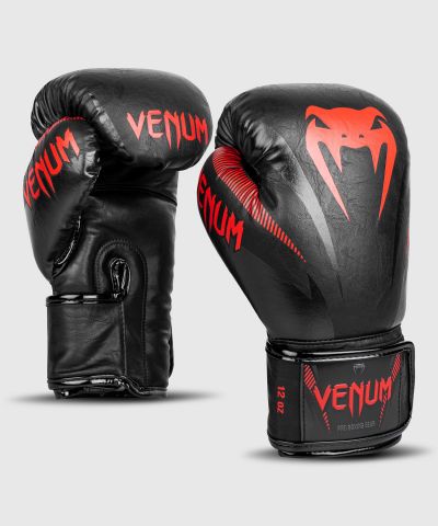 VENUM IMPACT 成人男女拳击手套 训练拳击手套-黑/红色